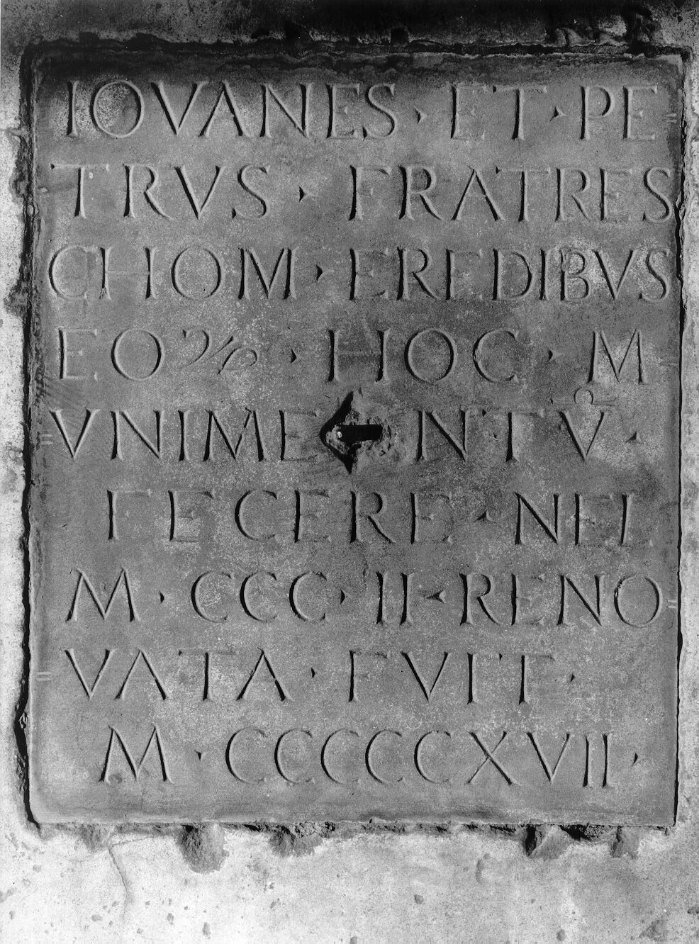 fratelli Giovanni e Pietro (lastra tombale) - bottega pisana (sec. XVI)