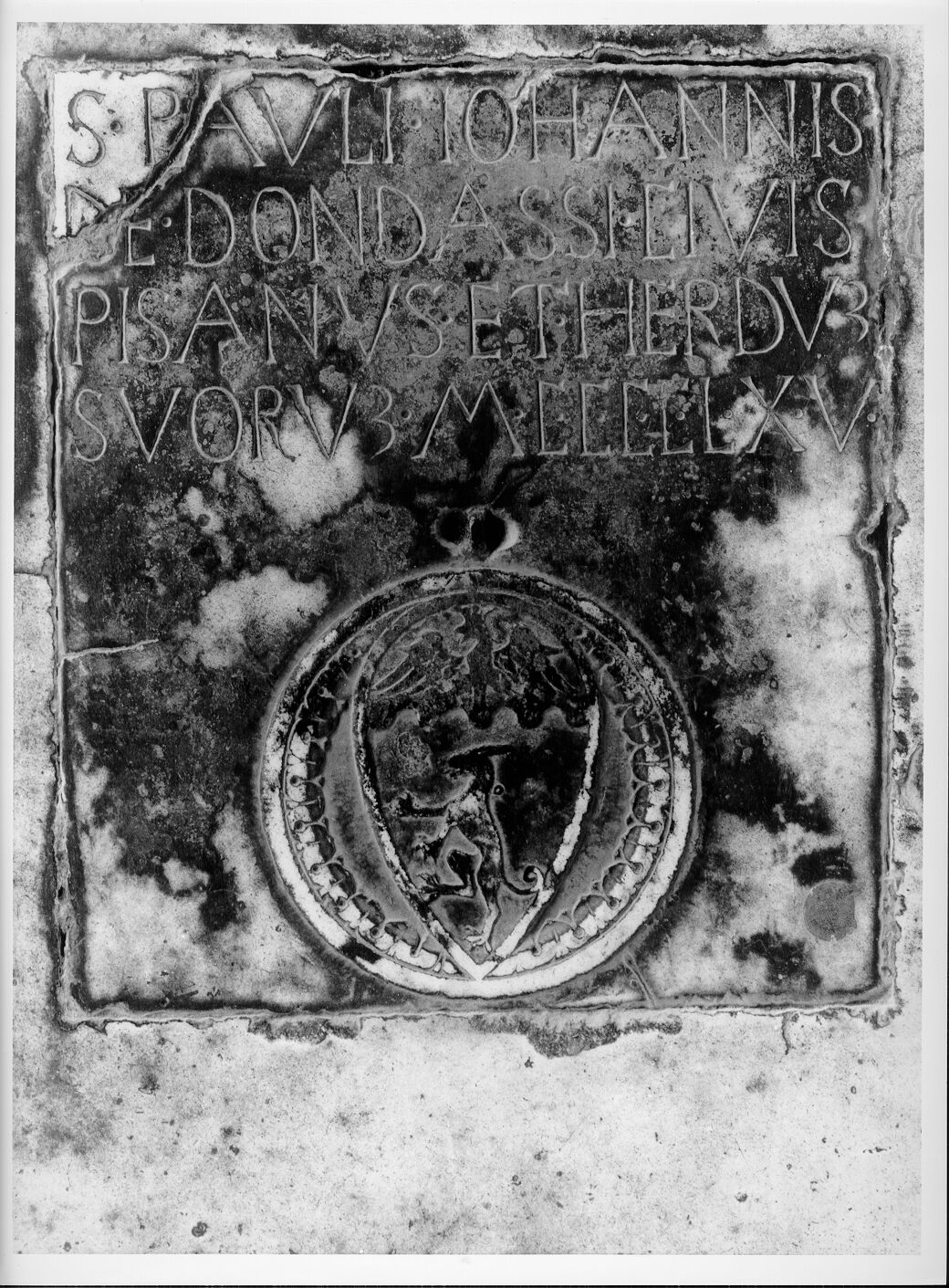 Paolo di Giovanni de Dondassi (lastra tombale) - bottega pisana (sec. XV)