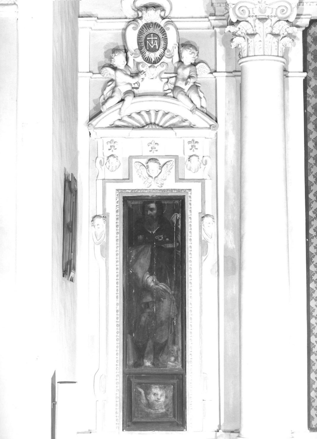 San Rocco (dipinto) di Salimbeni Arcangelo (sec. XVI)