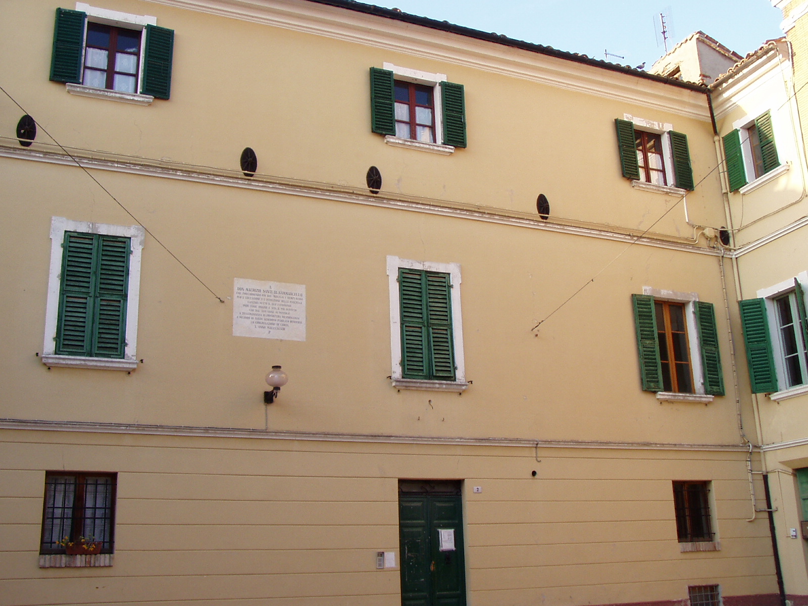 Palazzo dell'Opera Pia Don Maurizio Santi (palazzo, di appartamenti) - San Marcello (AN) 