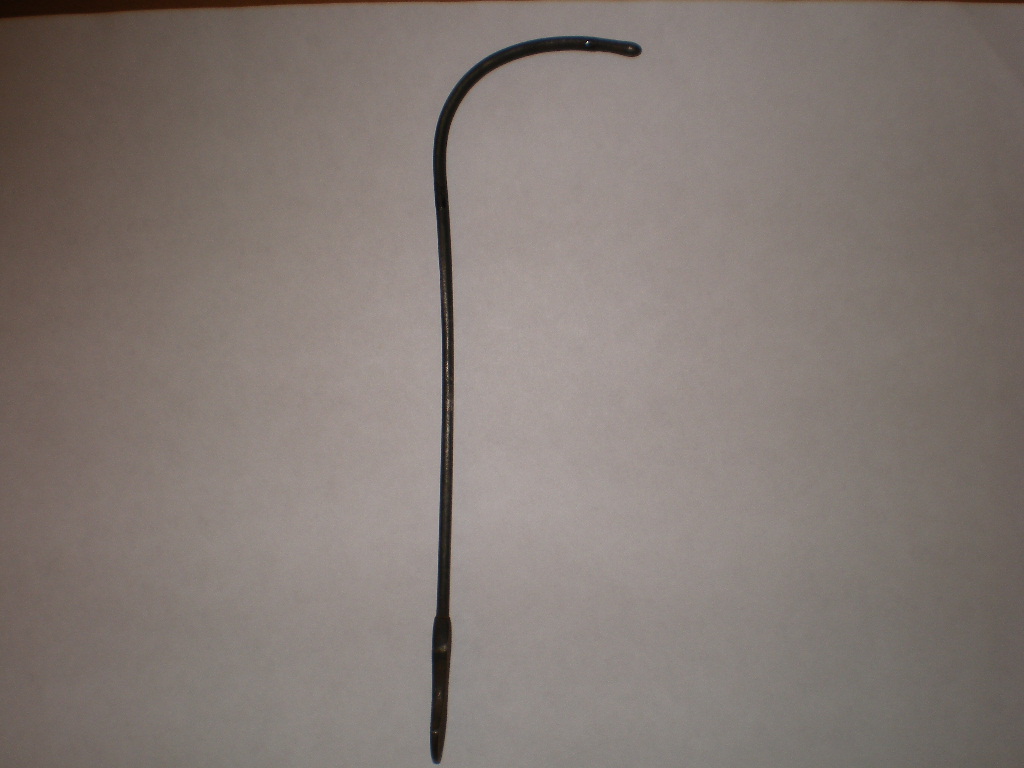 catetere scanalato con impugnatura a placca (sec. XVIII)