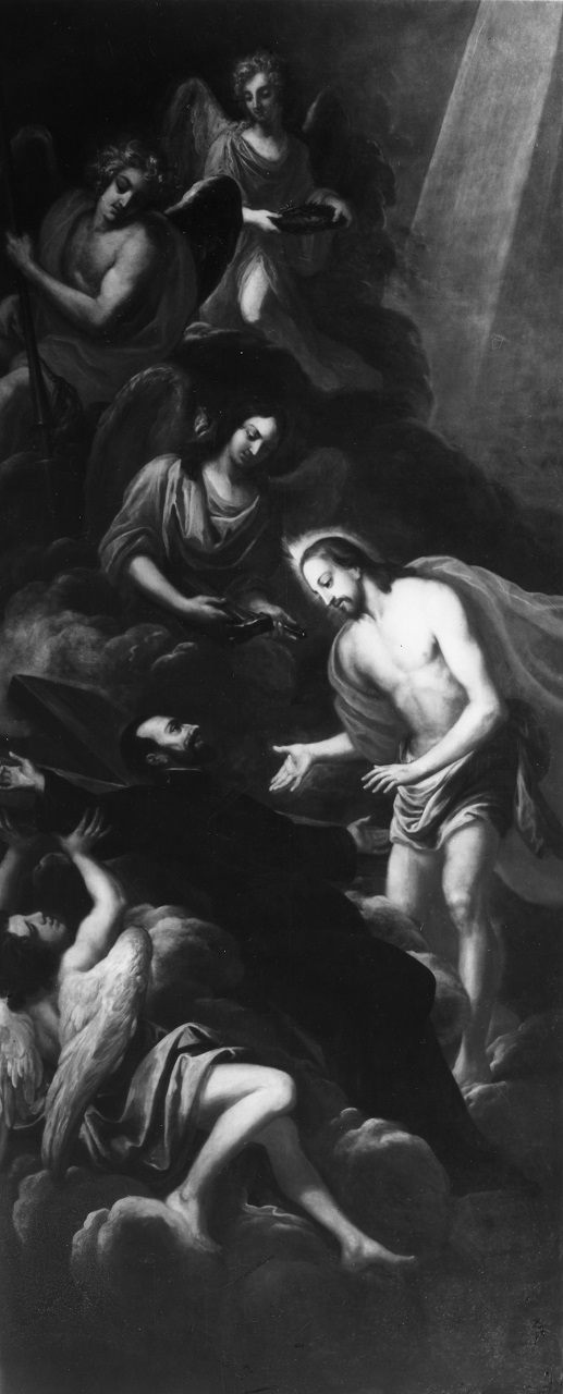 Apparizione di Cristo a San Gaetano da Thiene crocifisso (dipinto, opera isolata) di Denys Jacob (sec. XVII)