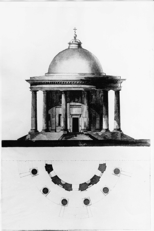 Valdene - chiesa - progetto (positivo) di L'vov, Nikolai, anonimo (seconda meta' XX)