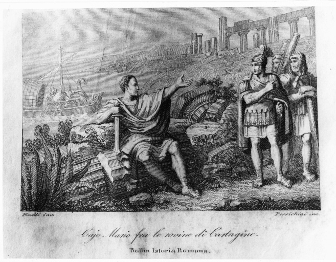 Caio Mario - Cartagine (positivo) di Pinelli, Bartolomeo, Persichini, Foto Giandean, Roma (seconda meta' XX)