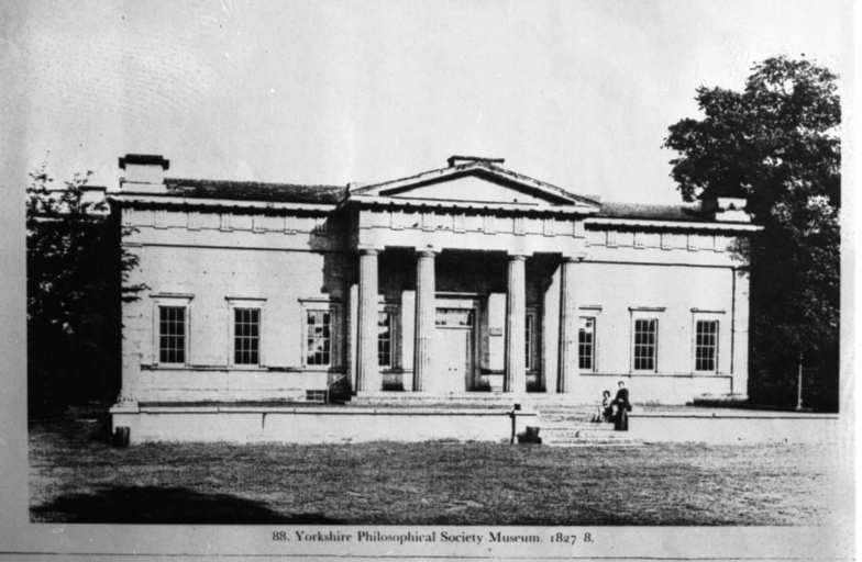 York - Yorkshire Philosophical Society - Museum - veduta (negativo) di Wilkins, William, anonimo (seconda meta' XX)