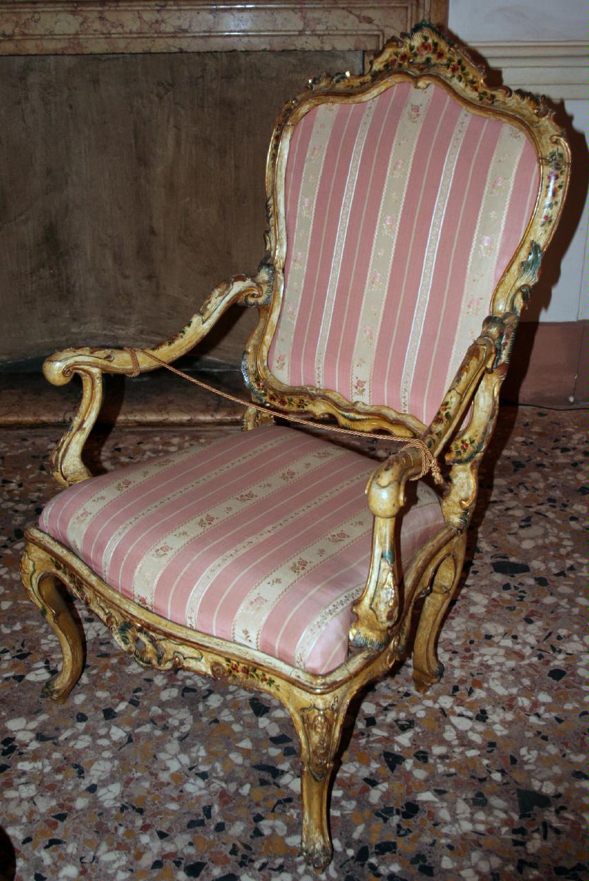 poltrona - ambito veronese (metà sec. XVIII)