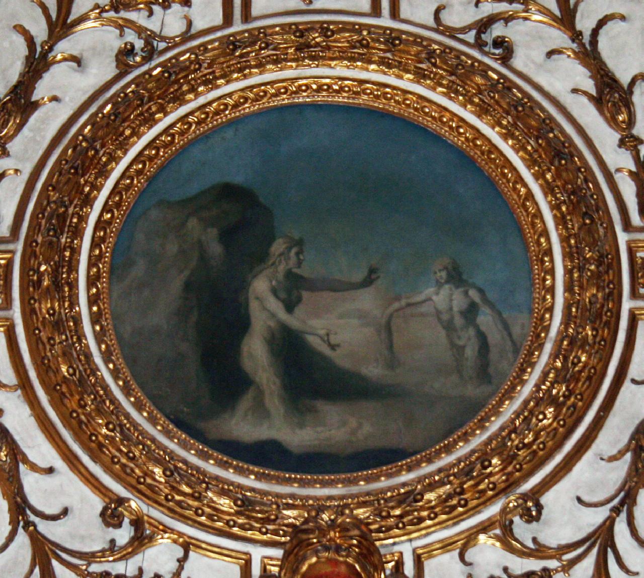 Scena mitologica (dipinto) - ambito palermitano (terzo quarto sec. XVIII)