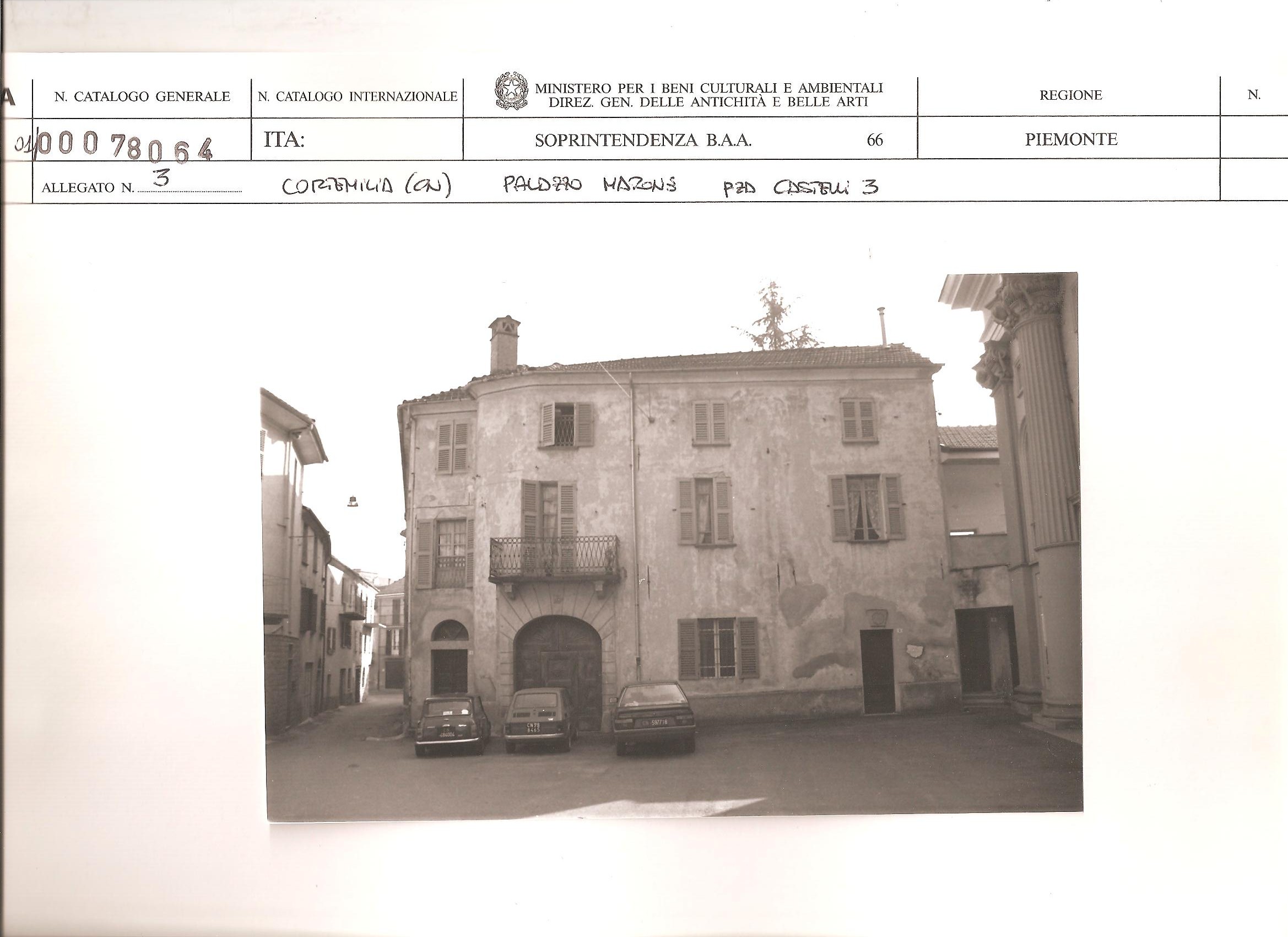 Marone (palazzo, nobiliare) - Cortemilia (CN)  (XIX, prima metà)