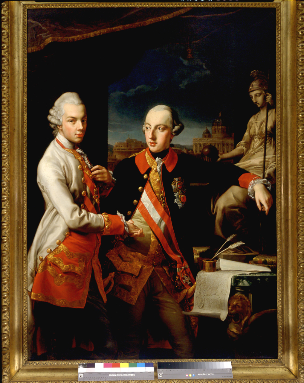 ritratto dell'imperatore Giuseppe II d'Austria e del fratello Pietro Leopoldo di Toscana (dipinto, opera isolata) di Panealbo Giovanni (terzo quarto sec. XVIII)