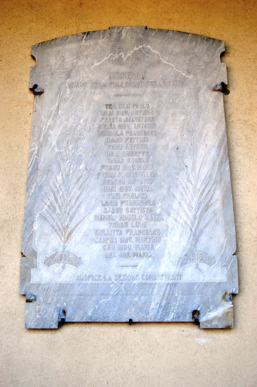 lapide commemorativa ai caduti di Corona Luigi (sec. XX)