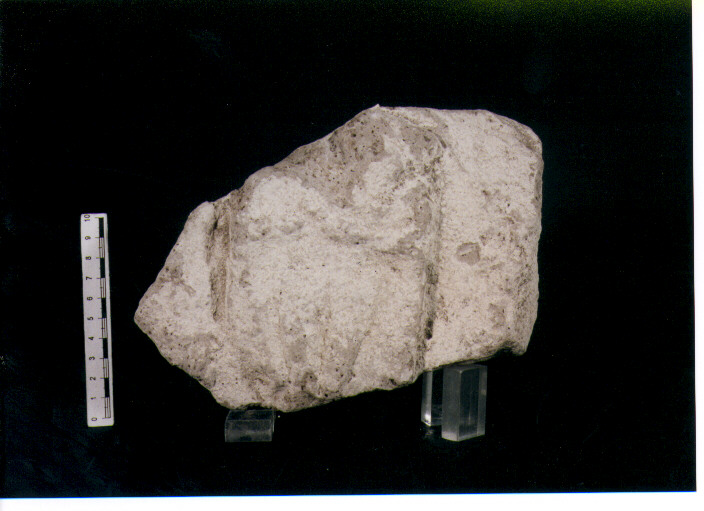 FIGURA UMANA (STELE VOTIVA/ FRAMMENTO) - CIVILTA' PUNICA (secc. V/ IV a.C)