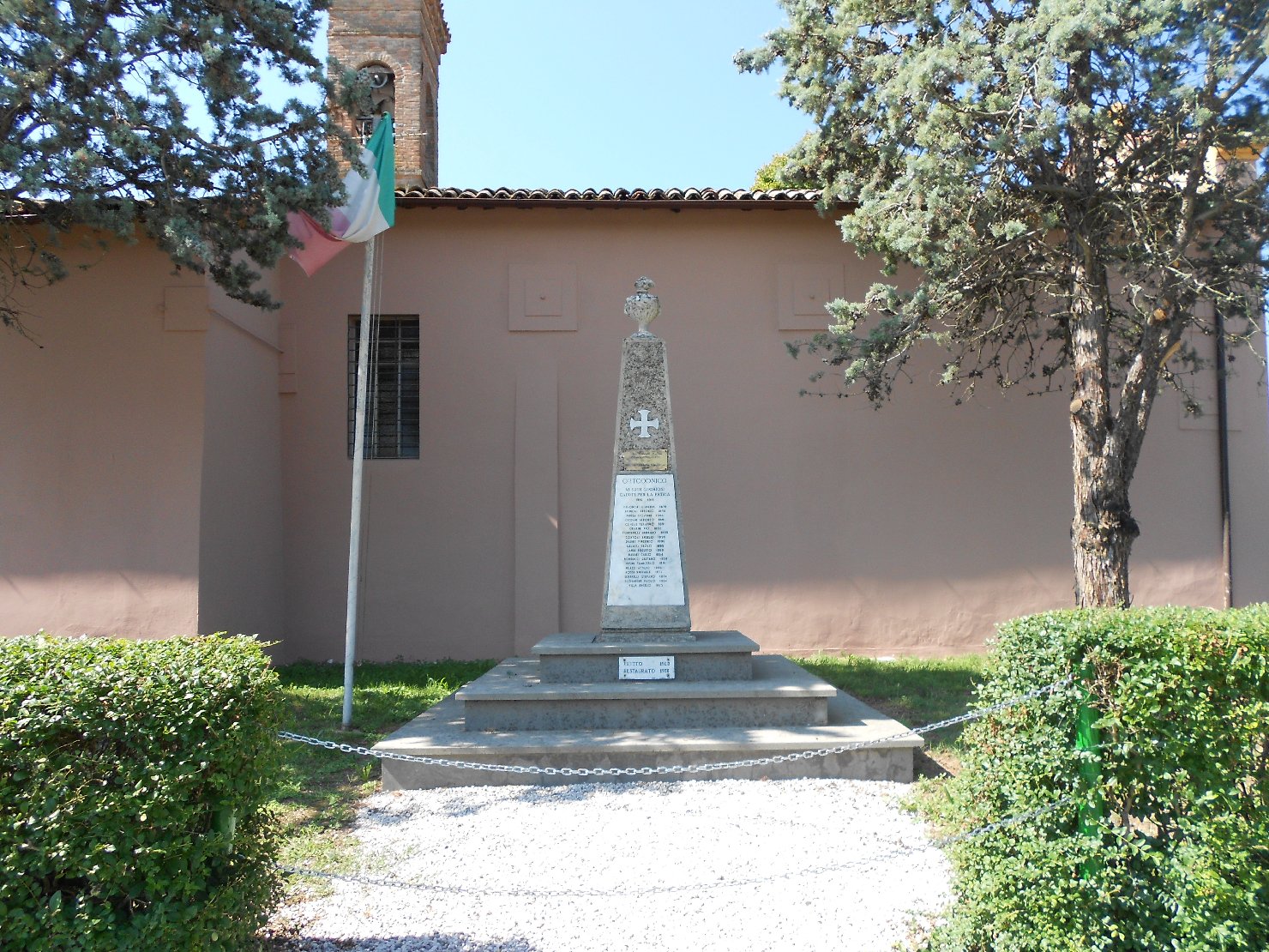 monumento ai caduti - ad obelisco - ambito bolognese (sec. XX)