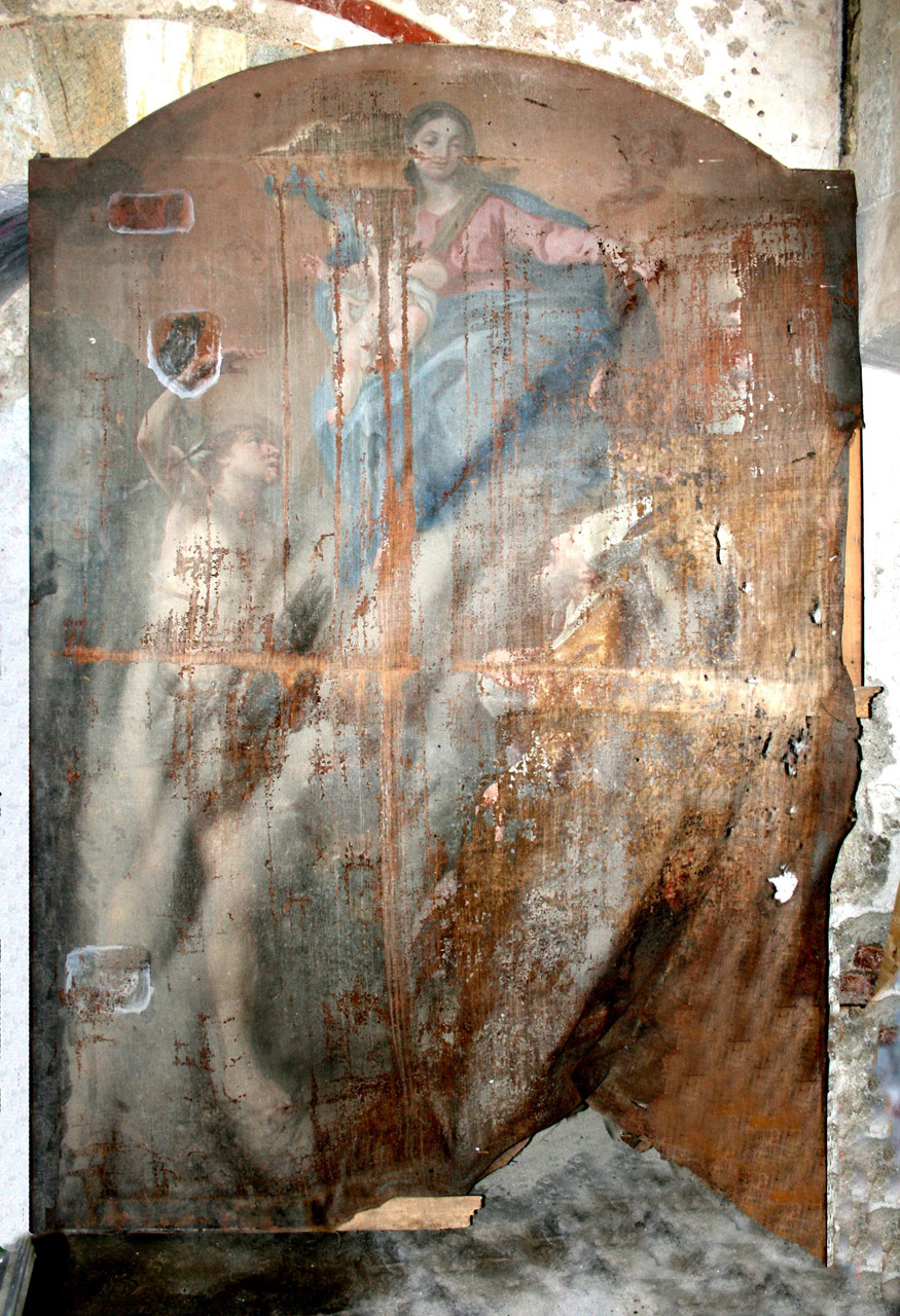 Madonna con Bambino e Santi (dipinto, opera isolata) - ambito locale (seconda metà sec. XVII)
