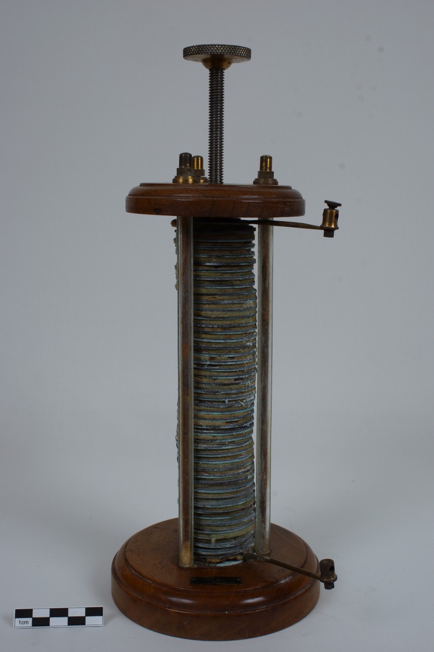 pila, voltaica a colonna di Volta Alessandro, Tarquini Antonio (metà sec. XIX)