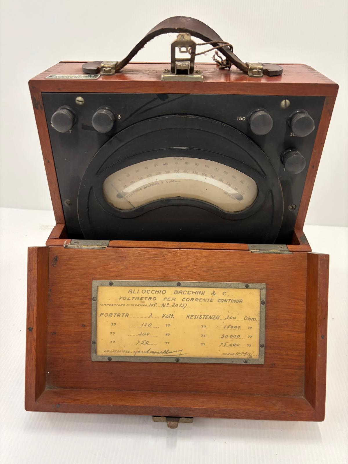 voltmetro, A QUADRANTE PER CORRENTE CONTINUA (XIX sec)