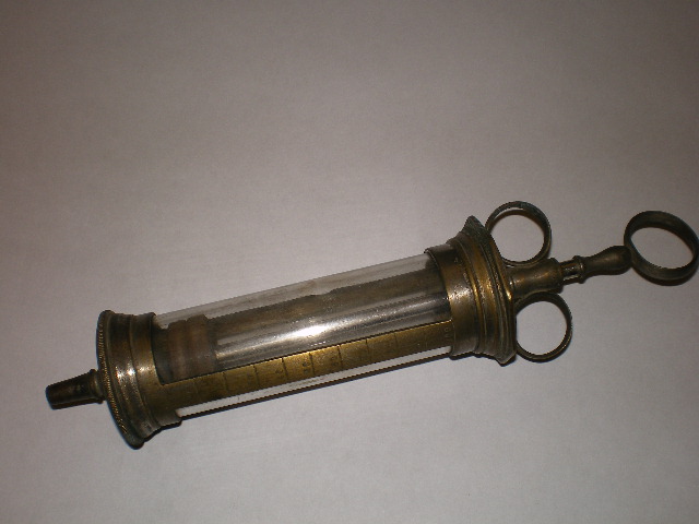 irrigatore a siringa (sec. XIX)