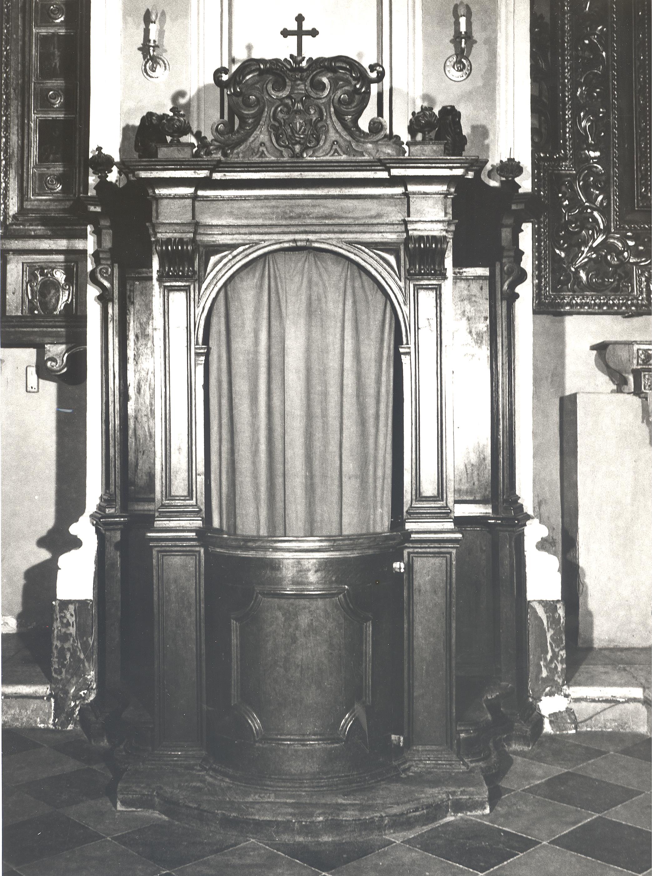 confessionale - bottega marchigiana (sec. XVIII)