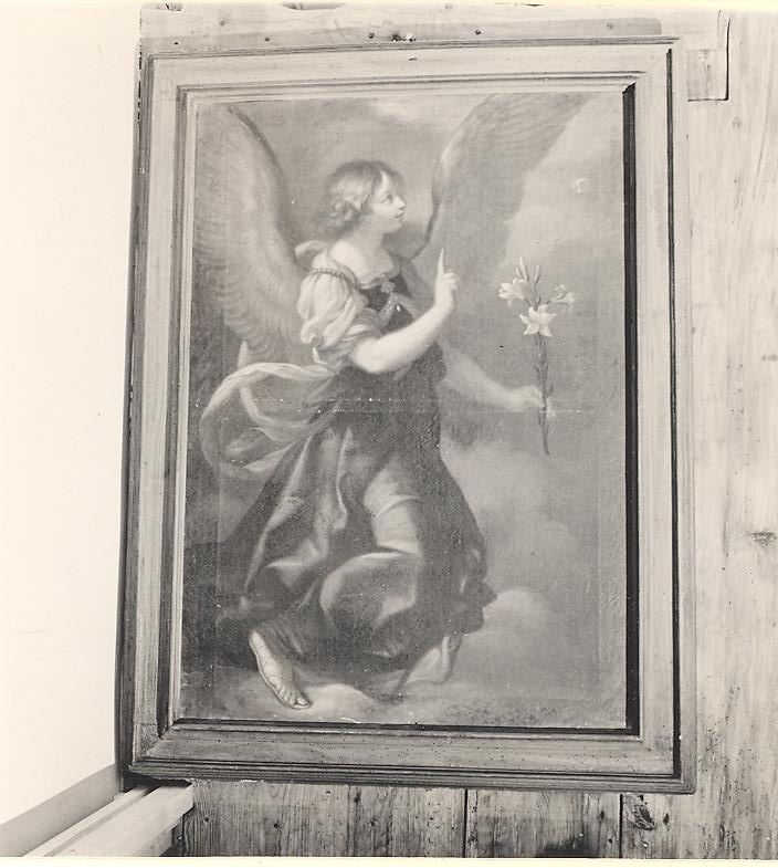 Angelo annunciante (dipinto, pendant) - ambito marchigiano (sec. XVII)
