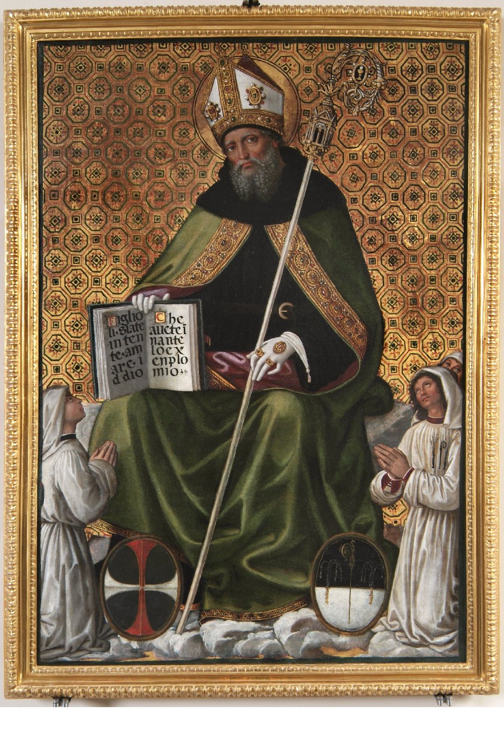 Sant'Agostino e altri personaggi (stendardo processionale, opera isolata) di Pinturicchio (attribuito) (inizio sec. XVI)