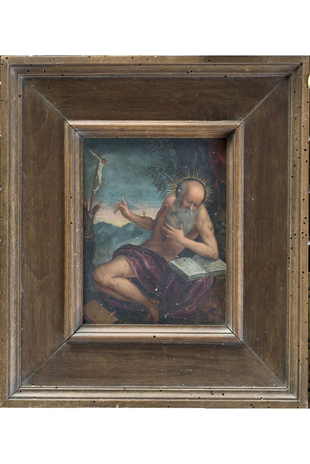 San Girolamo penitente (dipinto, opera isolata) - ambito fiammingo (ultimo quarto sec. XVI)