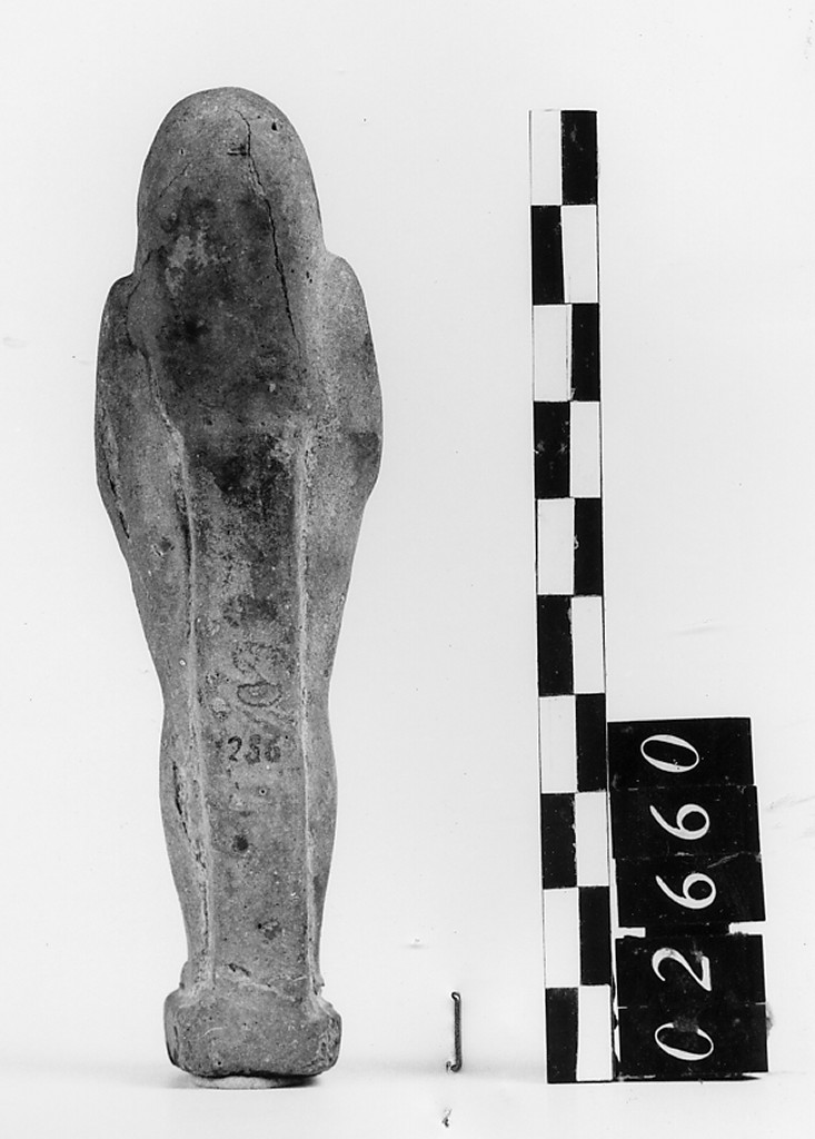 Ushabti mummiforme con pilastro dorsale, Schneider Cl.XIA5 (Epoca tarda)