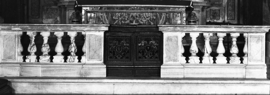 balaustrata di cappella, coppia - ambito romano (fine sec. XVI)