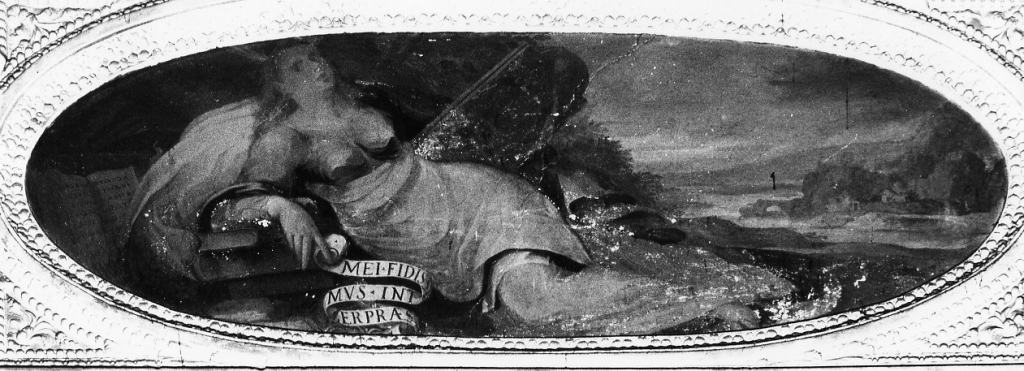 figure allegoriche femminili (dipinto, coppia) di Pieri Stefano (attribuito) - ambito romano (fine sec. XVI)