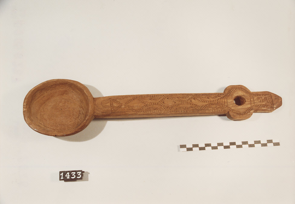 CUCCHIAIO, utensili da cucina - artigianato pastorale (1874)