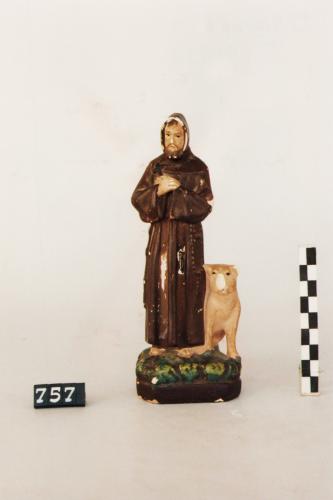Sant'Antonio Abate (statuina, statuine, oggetti sacri) - bottega calabrese (sec. XX prima metà, da 1900 a 1949)