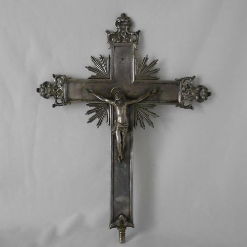 croce processionale, frammento - bottega messinese (sec. XVIII)
