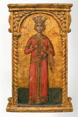 Santa Caterina (icona, opera isolata) - ambito greco (sec. XVII)