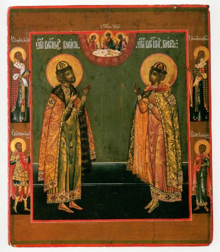 Santi (icona, opera isolata) - ambito russo (sec. XVIII)