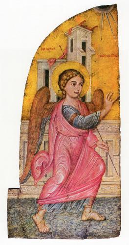 San Gabriele Arcangelo (dipinto, opera isolata) - ambito greco (metà sec. XVI)