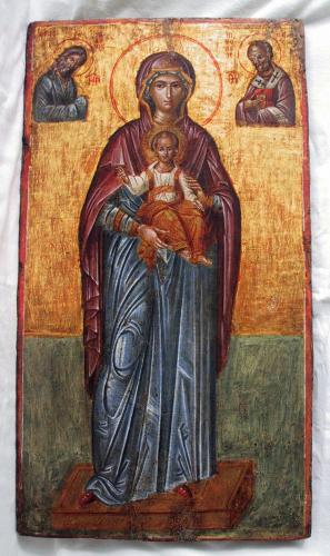 Madonna con Bambino (icona, opera isolata) - ambito greco (inizio sec. XVII)