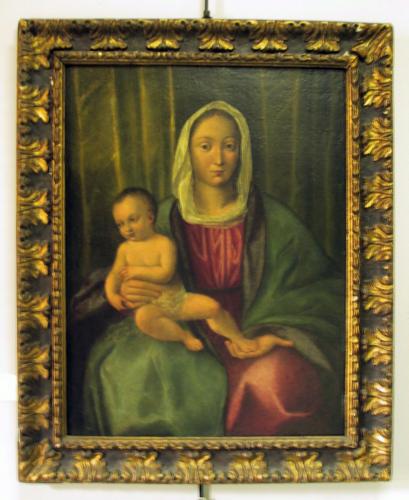 Madonna con Bambino (dipinto, opera isolata) - ambito veneto (sec. XV)