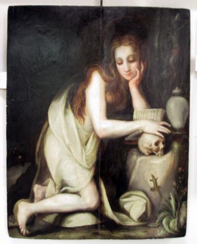 Santa Maria Maddalena penitente (dipinto, opera isolata) - ambito italiano (fine/ inizio secc. XVI/ XVII)