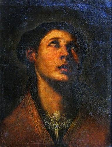 testa di donna (dipinto, opera isolata) - ambito bolognese (sec. XVII)