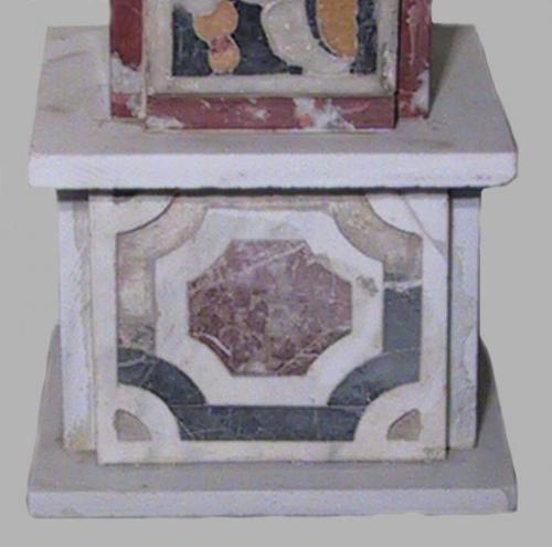 decorazione a intarsio, frammento - bottega Italia meridionale (sec. XVII)