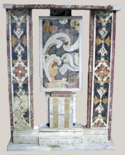 decorazione a intarsio, frammento - bottega siciliana (sec. XVII)