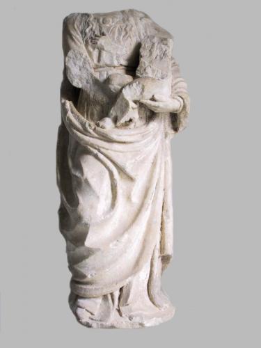 Madonna con Bambino (statua, opera isolata) - bottega napoletana (fine/ inizio secc. XV/ XVI)