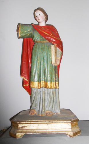Santa (statua, opera isolata) - bottega italiana (sec. XIX)