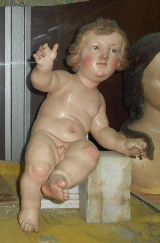 Gesù Bambino (scultura, opera isolata) - bottega Italia meridionale (sec. XVIII)