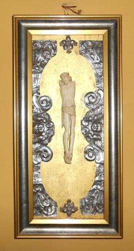 Cristo crocifisso (crocifisso, frammento) - bottega italiana (sec. XVI)