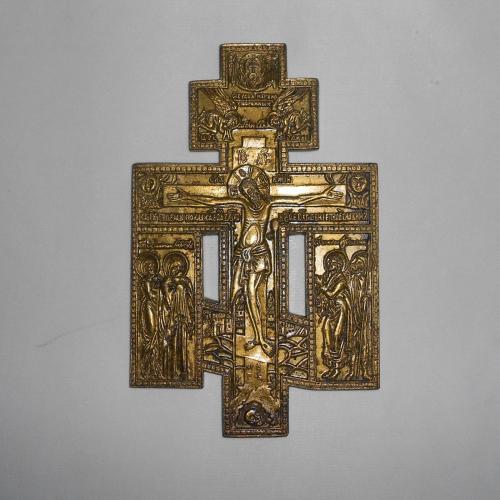 Cristo crocifisso (placchetta, opera isolata) - bottega russa (sec. XVIII)