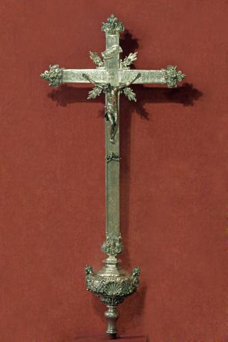 croce processionale di Buonacquisto Giovan Battista (fine/ inizio secc. XVII/ XVIII)