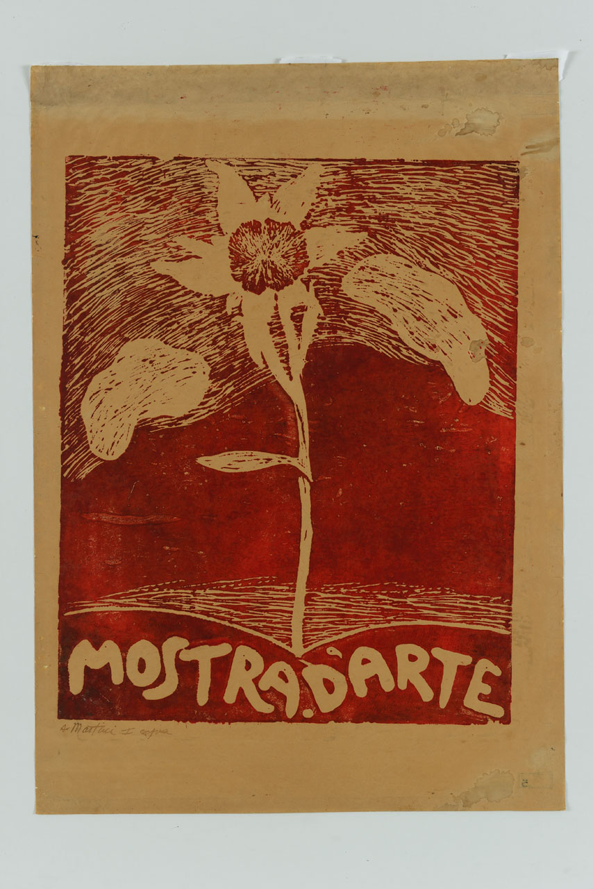 grande fiore (manifesto) di Martini Arturo (sec. XX)