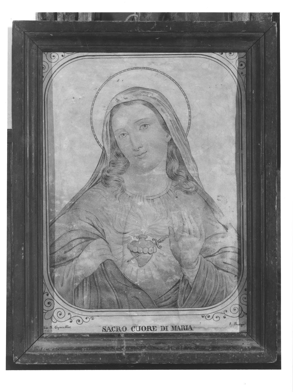 Sacro Cuore di Maria (stampa) - ambito italiano (secondo quarto sec. XX)