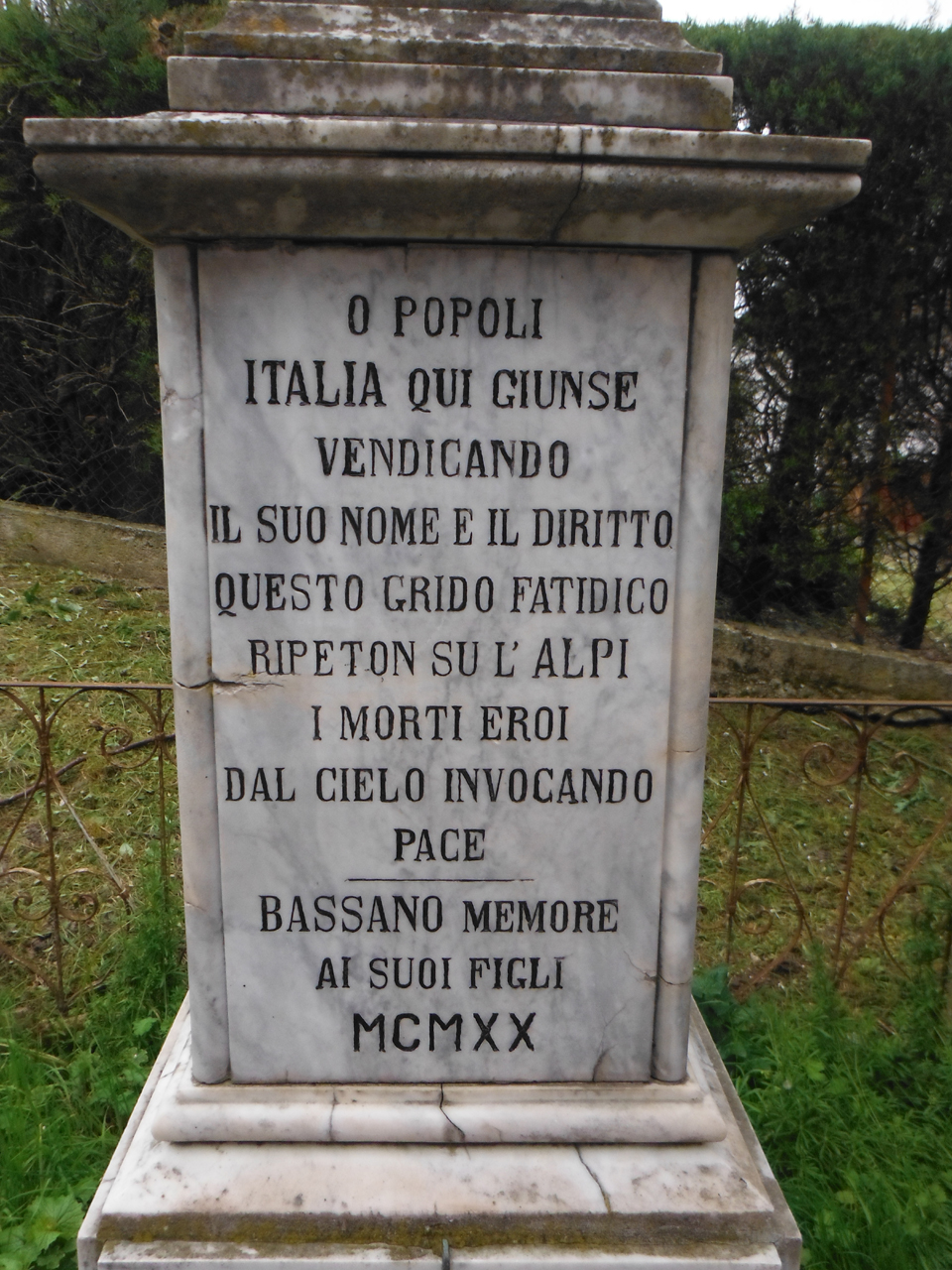 monumento ai caduti - a cippo (primo quarto XX)