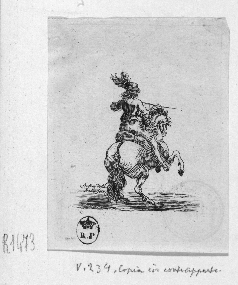 cavaliere (stampa) di Della Bella Stefano (seconda metà sec. XVII)