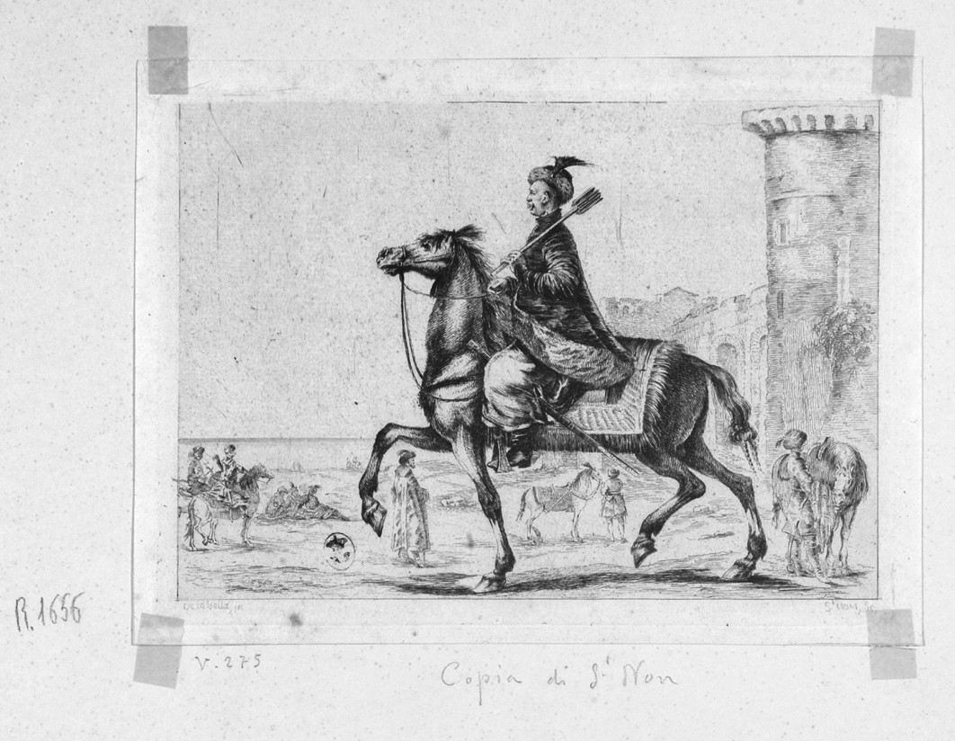 cavaliere polacco (stampa) di Della Bella Stefano, Richard de Saint-Non Jean Claude detto Abbé de Saint-Non (seconda metà sec. XVIII)